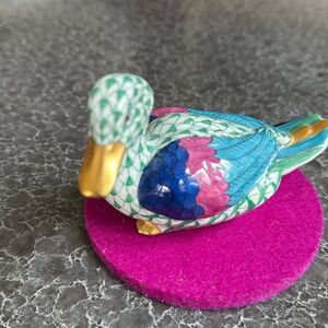 Herend porcelain duck collectible